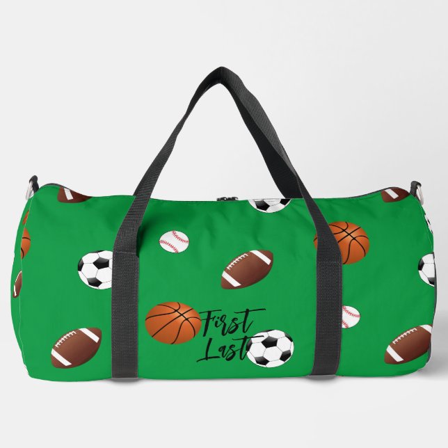 Sports Theme Duffle Bag HAMbWG (Front)