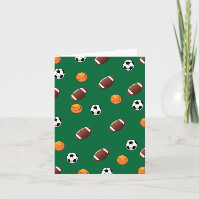 Sports Theme -Greeting Card (Front)
