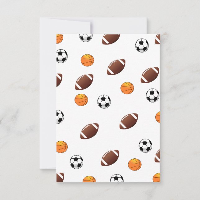 Sports Theme Invitation (Front)