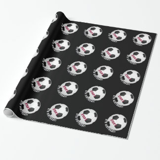 Sports Theme | Soccer Birthday Personalized Name Wrapping Paper