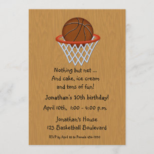 Hoops Invitations Zazzle Ca