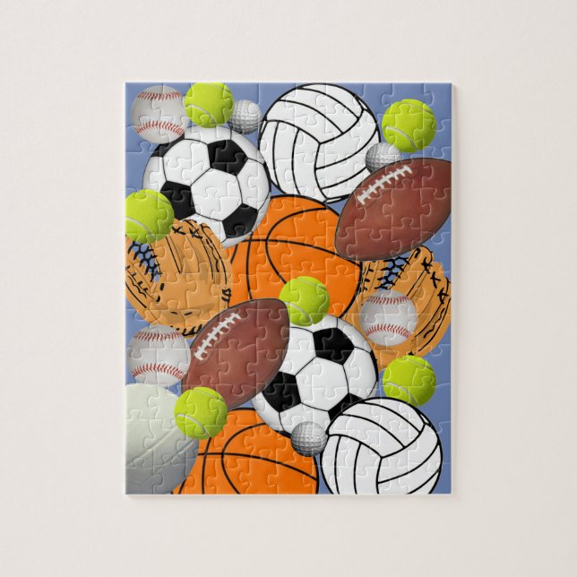 Sports Themed Jigsaw Puzzle (Vertical)