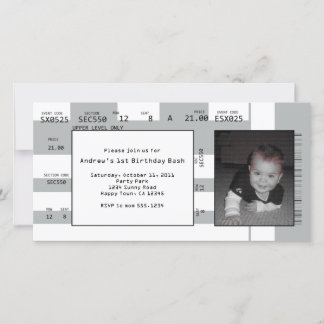 Sports Ticket Invitation