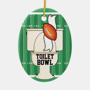 Sports - Toilettes BOWL - SRF Ornement en céramiqu