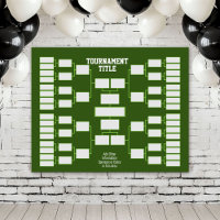 Sports Tournament Bracket - Green 32 teams