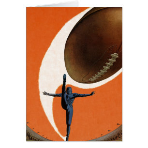 Sports vintage, joueur de football qui botte le ba