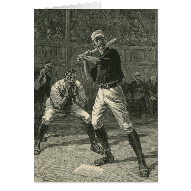 Sports vintages, joueurs de baseball par Thulstrup (Devant)