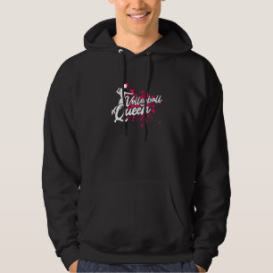 Sports Volleyball Player Volley Queen Hoodie