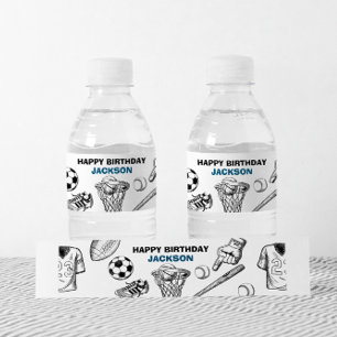 Sports Water bottle labels