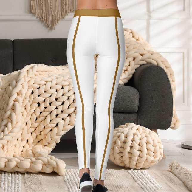 Sports Women Modern Cute Elegant Classic Stripes  Leggings (Creator Uploaded)