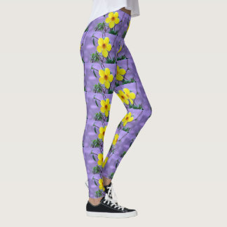 Sports yellow flower Personalize Destiny Destiny'S Leggings