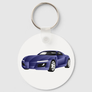 Sportscar Keychain