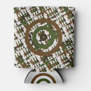 Sportsman Hunting Camouflage Gun Target Rifles Can Cooler