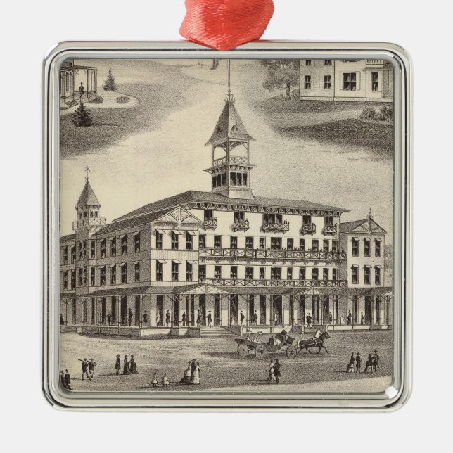 Sportsman's Hall & Cottages Metal Ornament (Front)