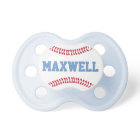 Sporty Baseball Monogram Red and Blue Baby Boy