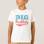 Sporty Big Brother T-Shirt<br><div class="desc">This isn't your average big brother t-shirt. This sporty t-shirt simply reads, "Big Brother #1". This shirt is available in a variety of styles and sizes for toddlers, infants, big kids & more!</div>
