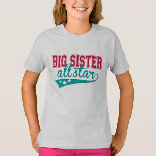 Sporty Big Sister All-Star T-Shirt