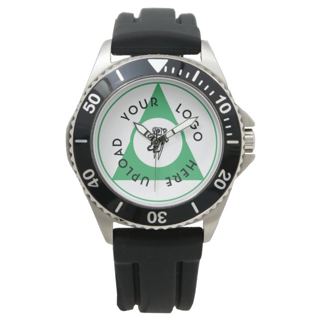 Sporty Business Logo Statement Watch (Front)