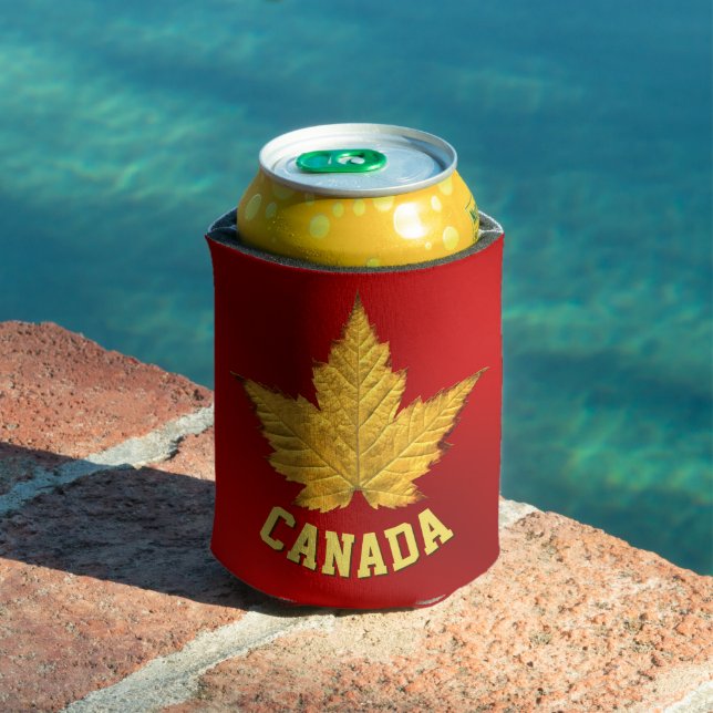Sporty Canada Souvenir Can Cooler Personalized (In Situ Pool)