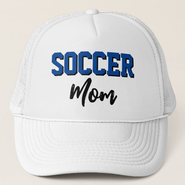 Sporty Chic Soccer Mom Trucker Hat (Front)