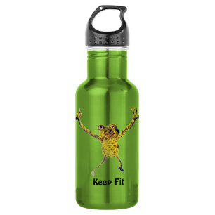 Sporty Frog Exercising Funny Custom 532 Ml Water Bottle