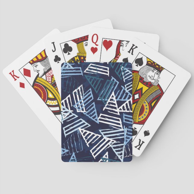 Sporty Fun: Creative Seamless Wallpaper. Playing Cards (Back)