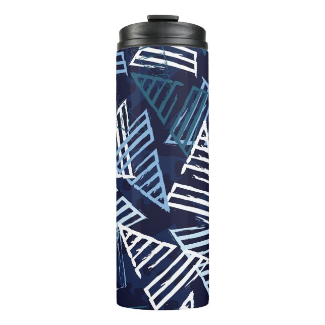 Sporty Fun: Creative Seamless Wallpaper. Thermal Tumbler (Front)
