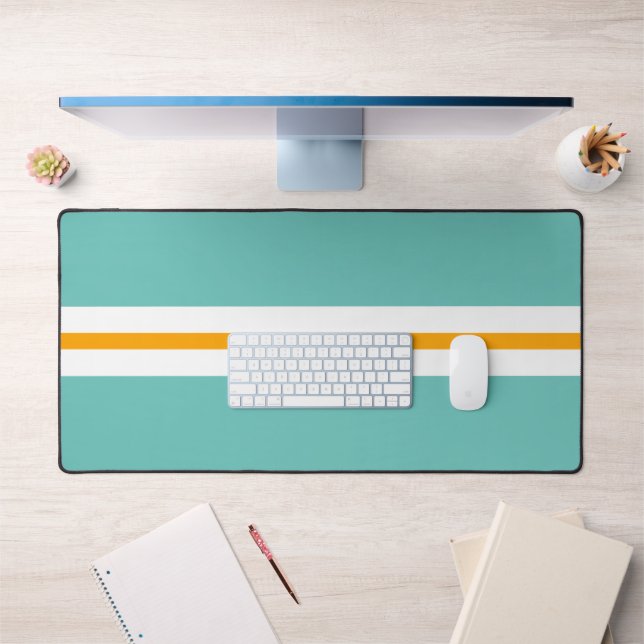 Sporty Fun Light Turquoise Blanc Jaune Racine Stri (Bureau 1)