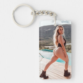 Sporty Girl Hot Sexy   Photo Key Chain