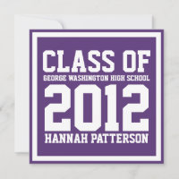 Sporty Girl Jersey Uniform Purple Graduation Party