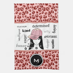 Sporty & Girly Cool Leopard Sports / Serviette de 