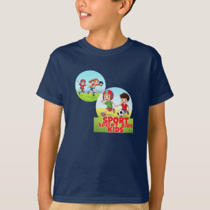 Sporty Kids Fun Playtime Design T-Shirt