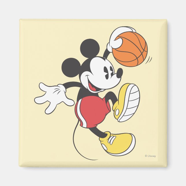 Sporty Mickey | Basketball Player Magnet (Front)