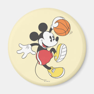 Sporty Mickey Basketball Player Magnet