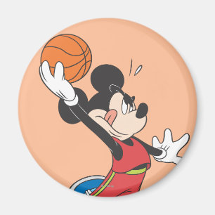 Sporty Mickey   Dunking Basketball Magnet