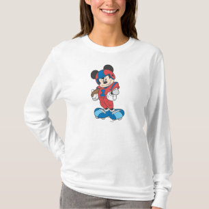 Sporty Mickey   Football Pose T-Shirt