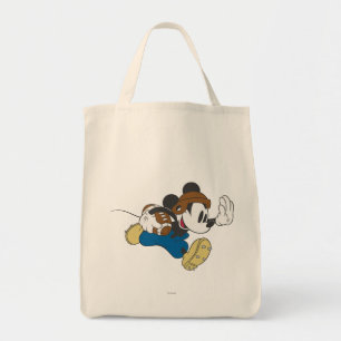 Sporty Mickey   Running with Football Tote Bag