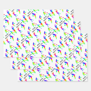 Sporty Mom Happy Mother's Day Wrapping Paper Sheet
