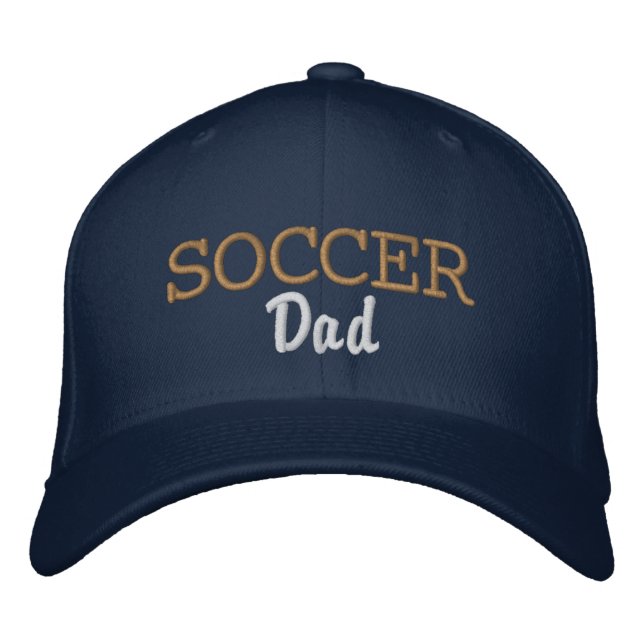 Sporty Soccer Dad Embroidered Hat (Front)