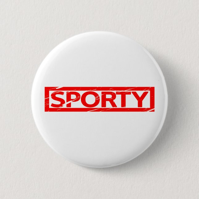 Sporty Stamp 2 Inch Round Button (Front)