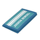 Sporty Stripes Personalized Kids Boys Wallet