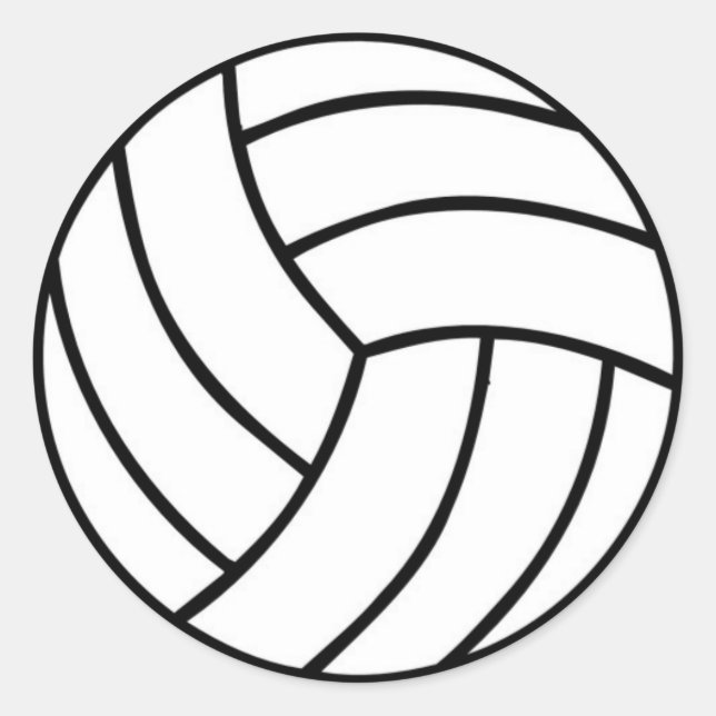 Sporty Volleyball Sticker (Front)