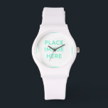 Sporty White Silicon Watch<br><div class="desc">Sporty White Silicon Watch</div>