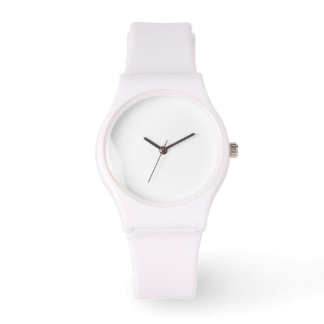 Sporty with White Silicone Strap Watch