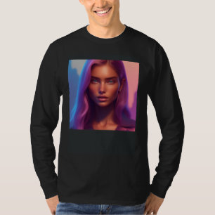 Sporty Woman Modeling Photoshoot Island Paradise T-Shirt