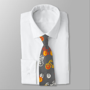 Sporty Yellow Bicycle Tie