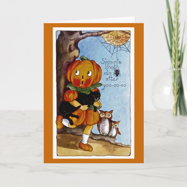 S'posin' a Ghost ran after Yoo-oo-oo! Card (Front)