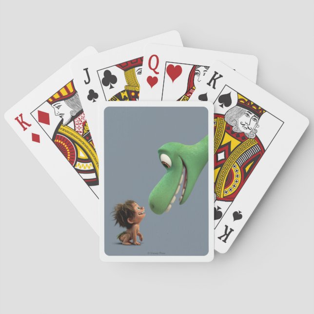 Spot And Arlo Closeup Playing Cards (Back)
