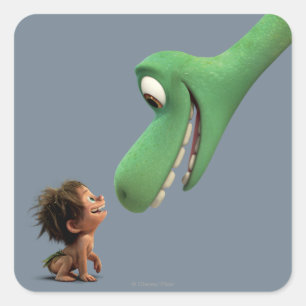 Spot And Arlo Closeup Square Sticker