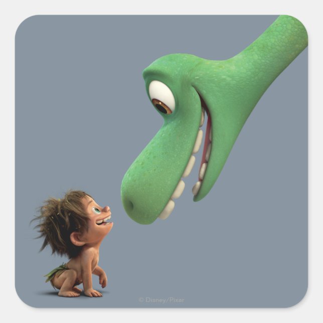 Spot And Arlo Closeup Square Sticker (Front)